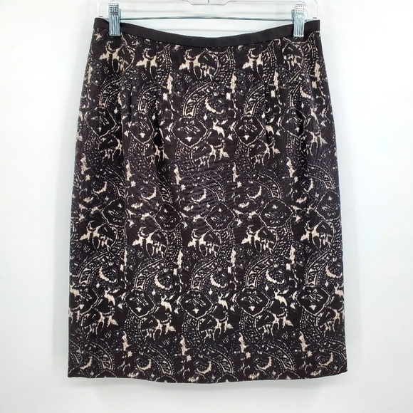 Talbots Black White Printed Pencil Skirt - Picture 1 of 7